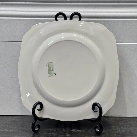 H&K Tunstall Commemorative 1939 King George VI and Queen Elizabeth Square Plate - Picture 5 of 5